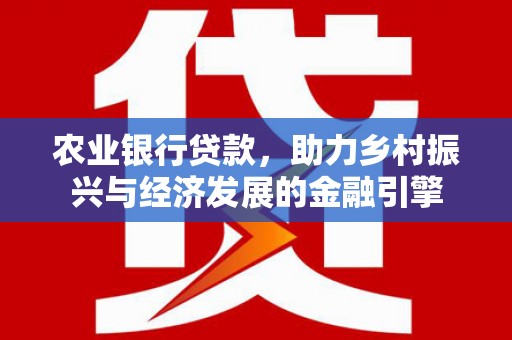 圣方济各堂区农业银行贷款，助力乡村振兴与经济发展的金融引擎