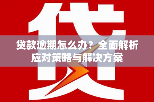 圣方济各堂区贷款逾期怎么办？全面解析应对策略与解决方案