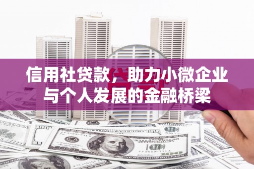 圣方济各堂区信用社贷款，助力小微企业与个人发展的金融桥梁