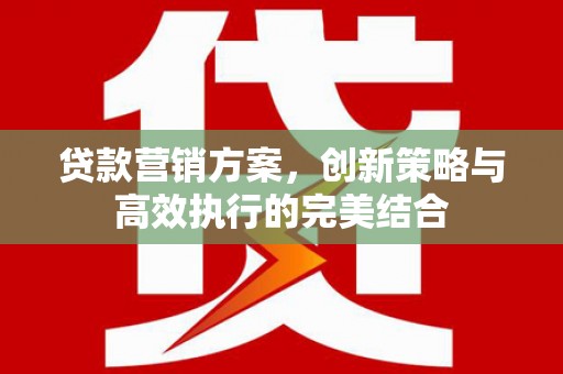圣方济各堂区贷款营销方案，创新策略与高效执行的完美结合