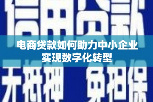 圣方济各堂区电商贷款如何助力中小企业实现数字化转型