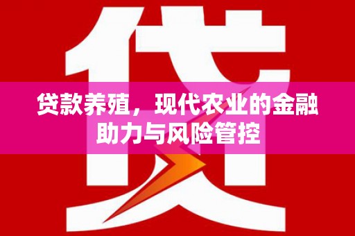 圣方济各堂区贷款养殖，现代农业的金融助力与风险管控