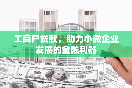 圣方济各堂区工商户贷款，助力小微企业发展的金融利器