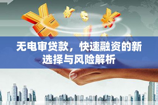 圣方济各堂区无电审贷款，快速融资的新选择与风险解析