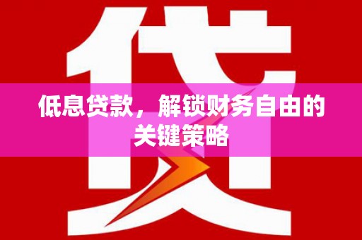 圣方济各堂区低息贷款，解锁财务自由的关键策略