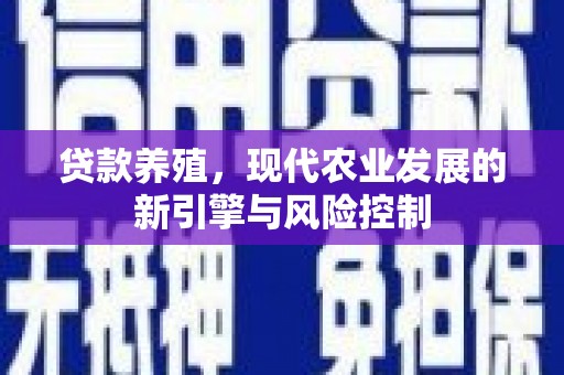 圣方济各堂区贷款养殖，现代农业发展的新引擎与风险控制
