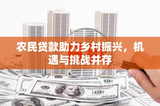 圣方济各堂区农民贷款助力乡村振兴，机遇与挑战并存