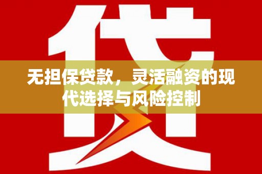 圣方济各堂区无担保贷款，灵活融资的现代选择与风险控制