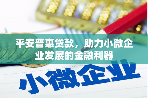 圣方济各堂区平安普惠贷款，助力小微企业发展的金融利器