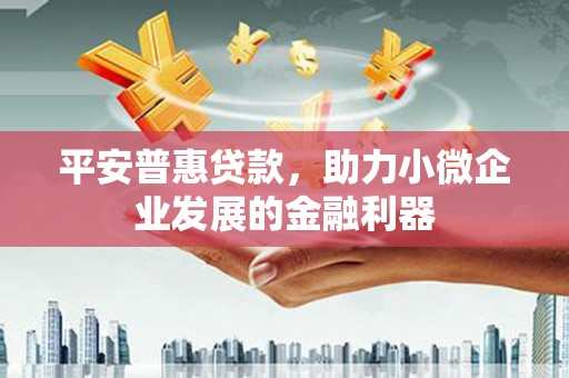 圣方济各堂区平安普惠贷款，助力小微企业发展的金融利器