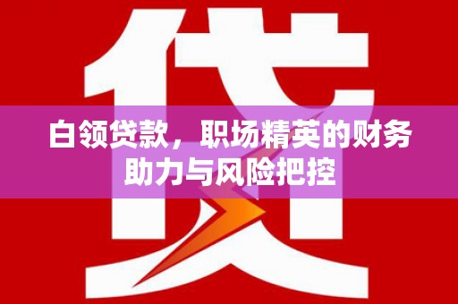 圣方济各堂区白领贷款，职场精英的财务助力与风险把控